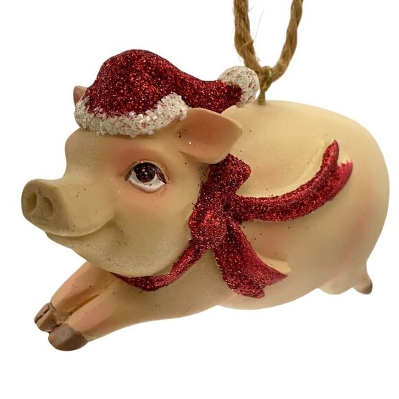 Flying Pig Christmas Ornament Holiday Decor - Picture 4 of 7